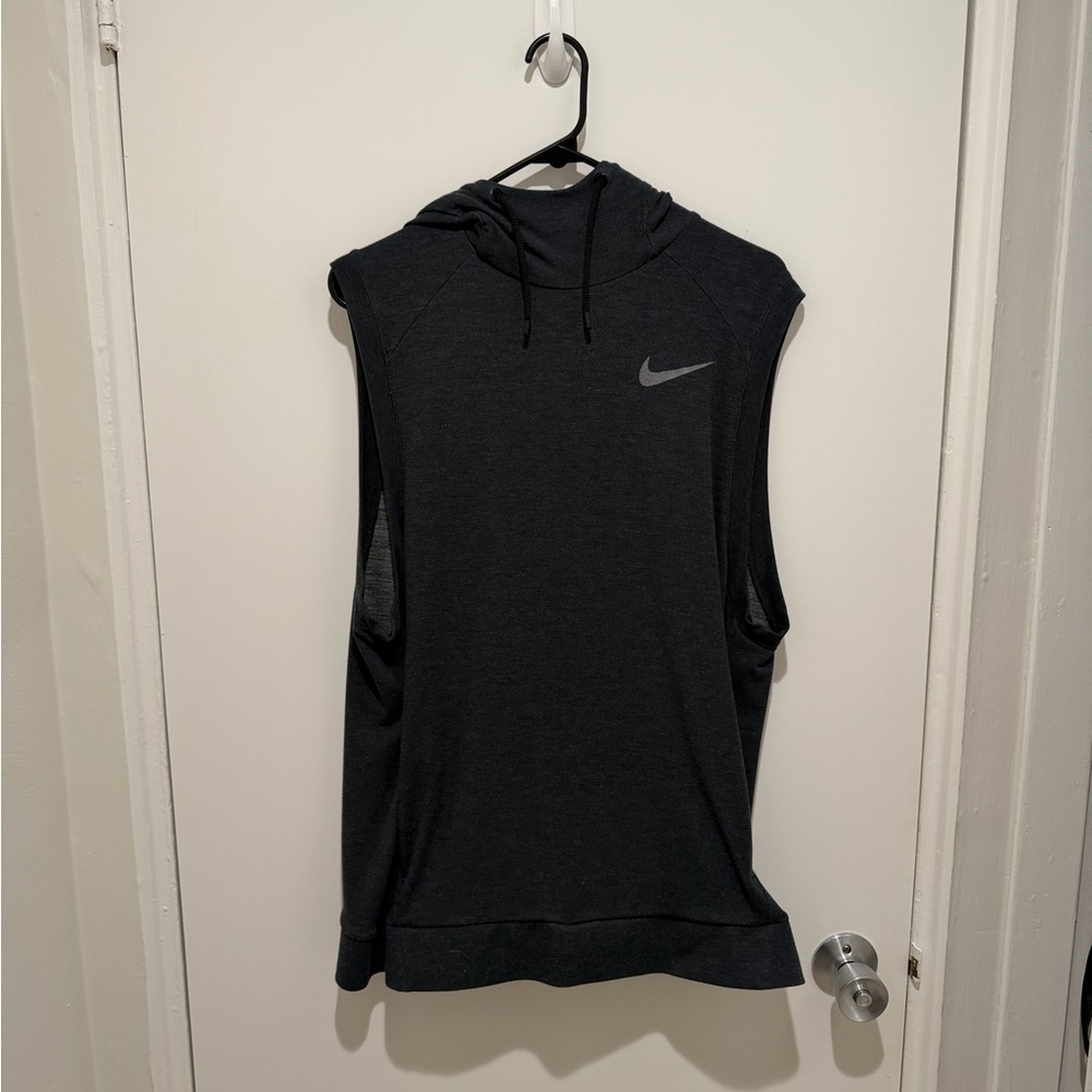 Nike Charcoal Sleeveless Hoodie